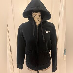 Converse Black Zip Up Hoodie M